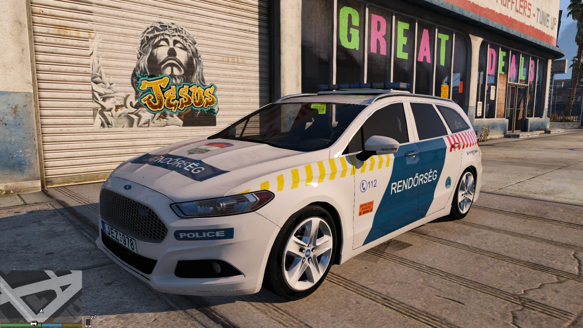 Ford Mondeo Hungarian Police LAPD TEK Paintjob GTA5 Mods